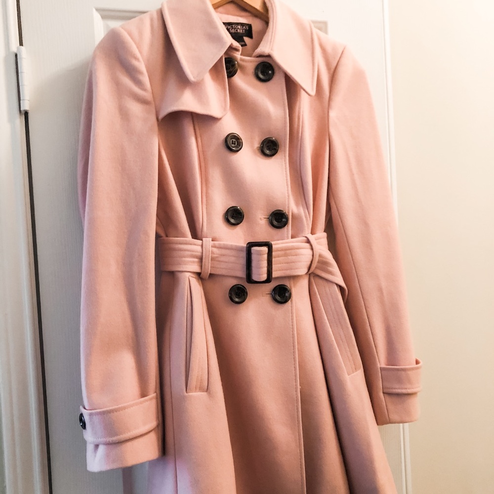 Pink Wool Victoria Secret Coat
